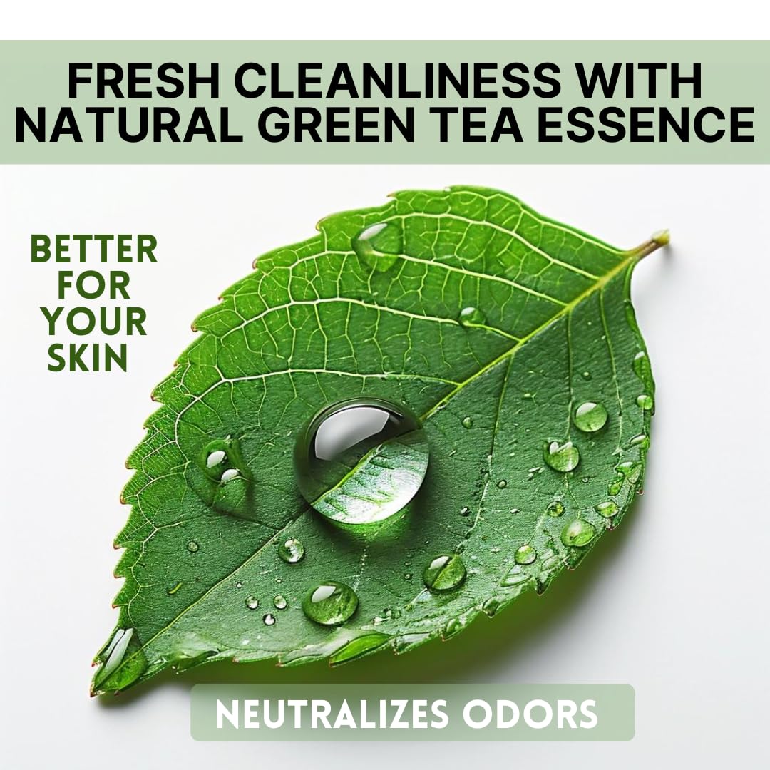 Savon à lessive hypoallergénique avec thé vert pour peaux sensibles - 3 pièces