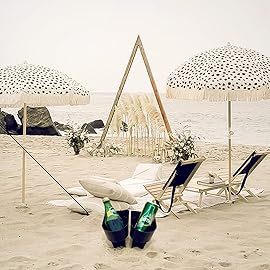 Home Queen Beach Cup Holder with Pocket, Multi-Functional Sand Cup Holder for Beverage Phone Sunglasses Key, Beach Accessory Drink Sand Coaster, 2-Pack, Navy