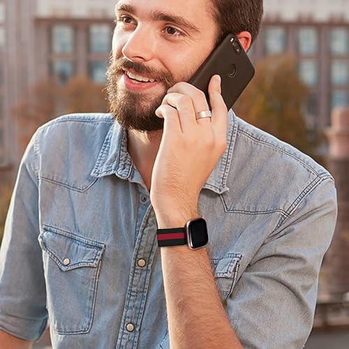 Miniatura 6 de Paquete de 5 correas compatibles con Fitbit Versa 2, correa deportiva de nailon suave y ajustable para reloj inteligente Fitbit Versa para mujeres y