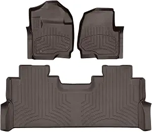 WeatherTech FloorLiner HP Custom Fit Floor Mats for Ford Super Duty (1st & 2nd Row)