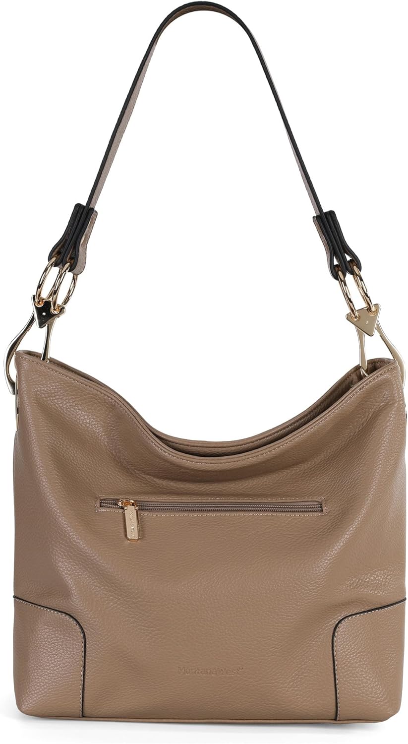 Montana West Medium Hobo Bags for Women Top Handle Satchel Shoulder Purse Bucket Handbag - Image 6
