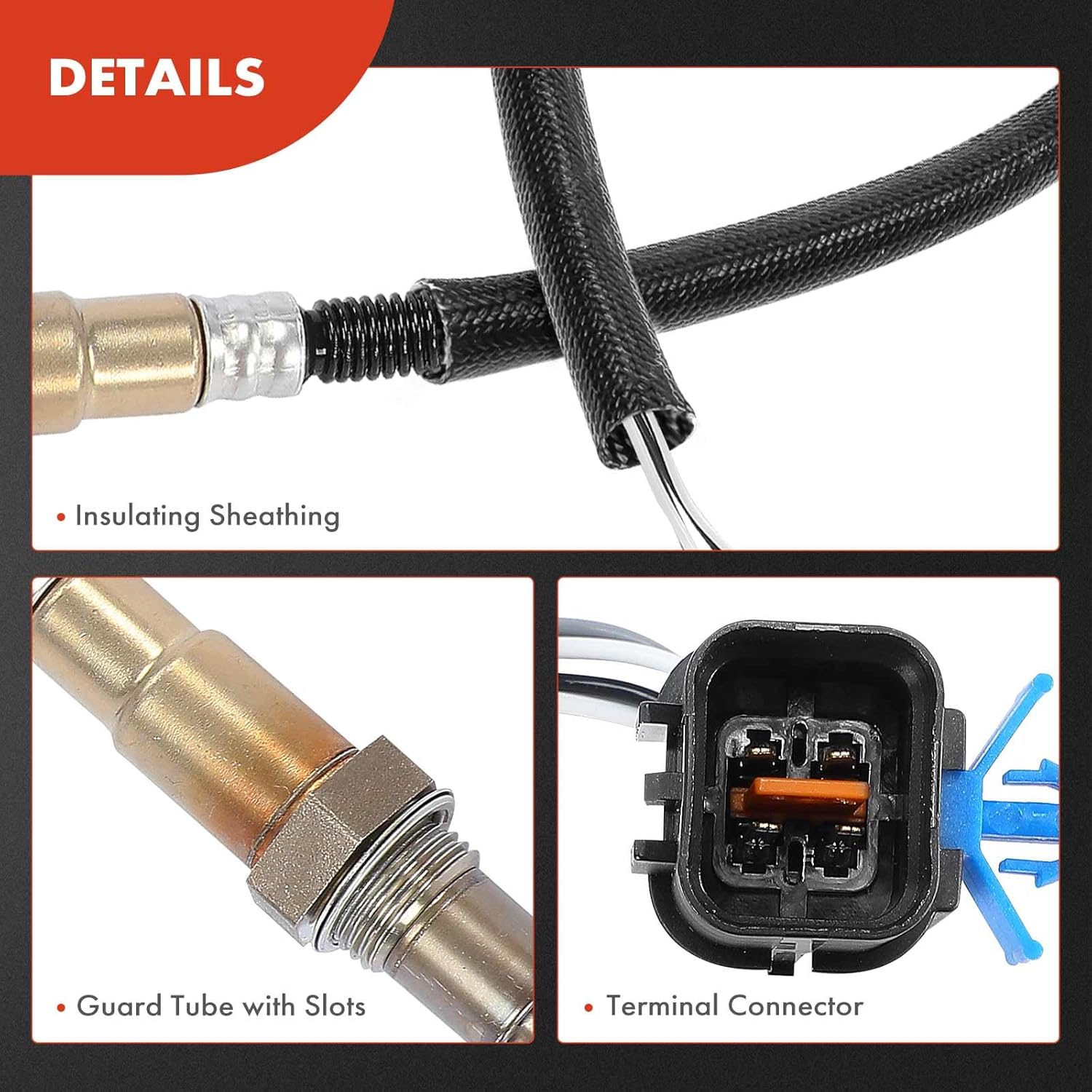 A-Premium O2 Oxygen Sensor Compatible with Hyundai Elantra 2011-2015, Accent 2010-2014, i20 2008-2012, i30 2007-2016, ix20 2010 & Kia Soul 2009, Forte 2012-2015, Rio, Cerato, CEE'D, PRO CEE ́D, Front