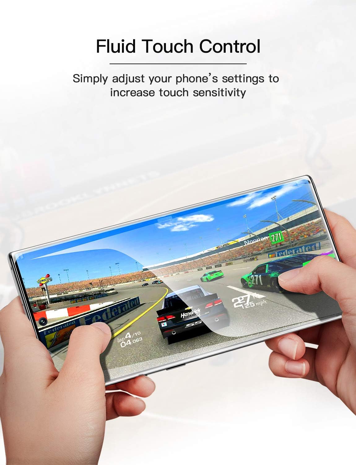 ESR Screen Protector [TPU Film] Compatible with Galaxy Note 10 Plus, 2-Pack [Plus 1 Extra for Practice], Full-Coverage Liquid Skin Easy Installation Kit for Galaxy Note 10+/10 Plus /5G (2019)