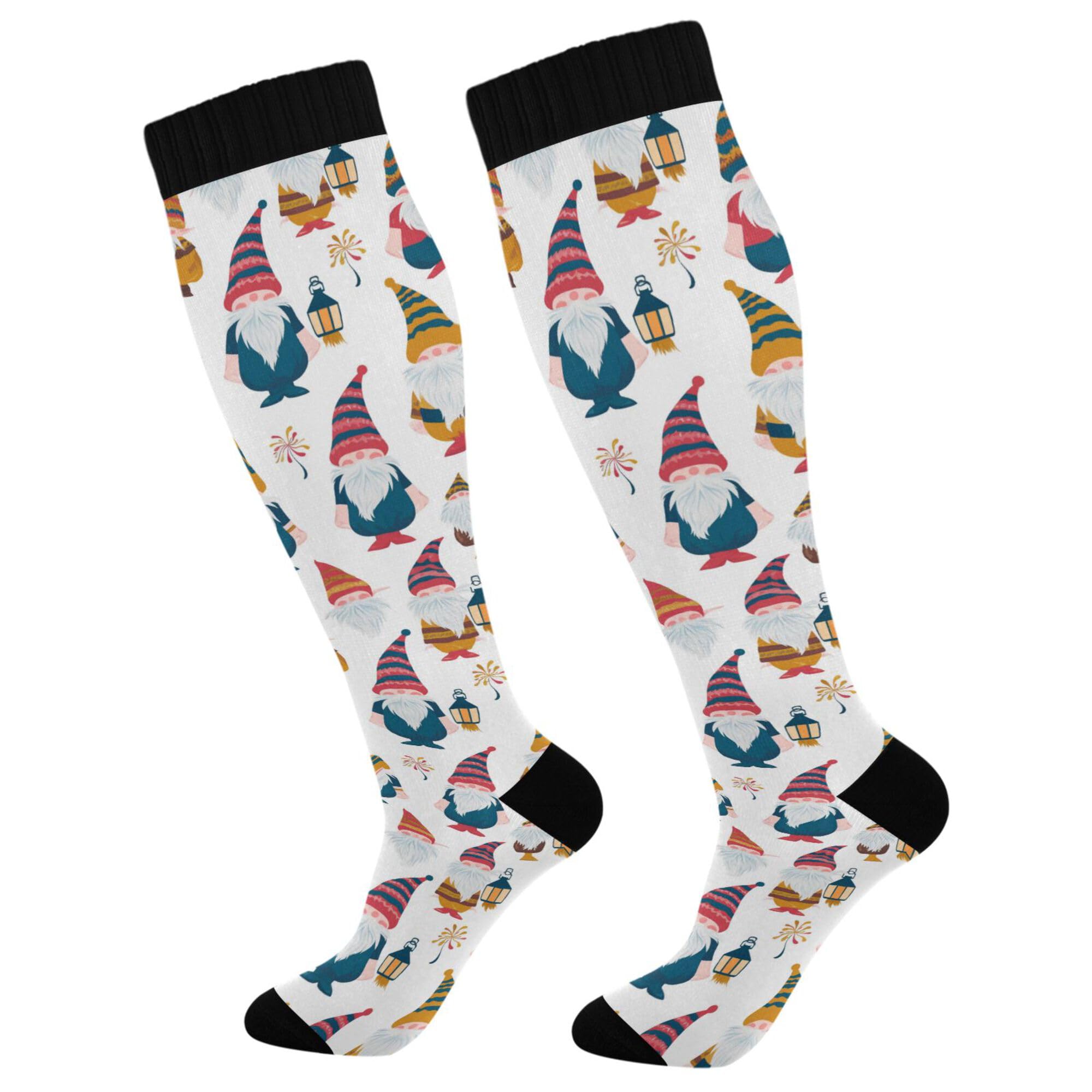Compression Socks for Men and Women Knee High Socks Support for Athletic Sport Running Hiking Cycling Fitnes