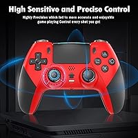 Vista 6 de TECHPEIN Wireless Controller Compatible with PS4ProSlimPC, Game Remote for Playstation 4 Controller with Enhanced Precision JoystickTurboDouble