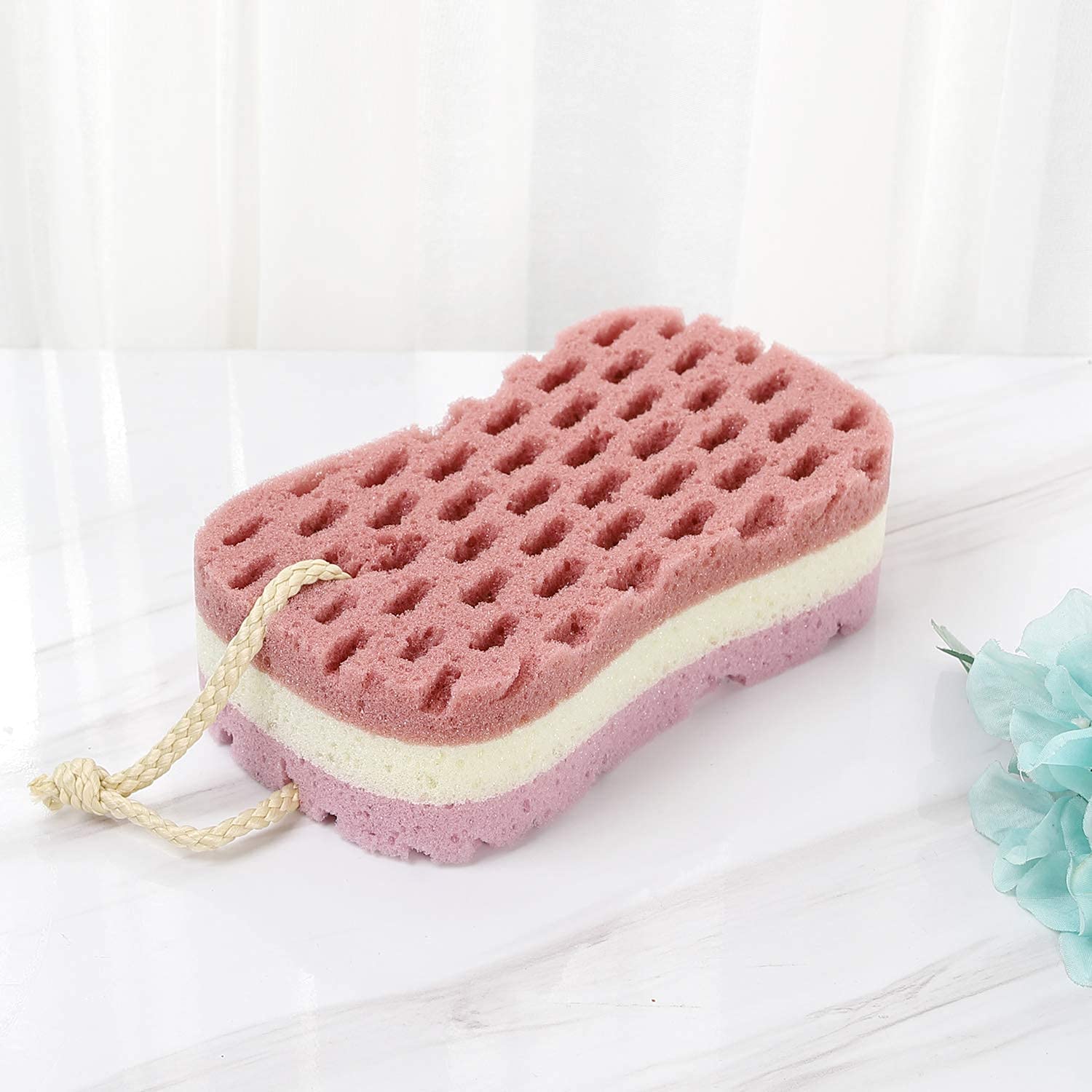 OMAZING KITCHEN Bath For Bathing, Loofah Sponge For Men & Women 3