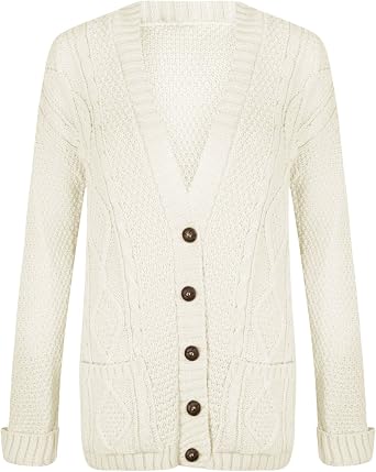 New Womens Chunky Cable Knitted 