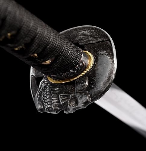 Miniatura 7 de Katana Espada Arcilla Templada T10 Acero Real Hamon Espiga Completo Espada Samurai Hecho A Mano Espada Afilada