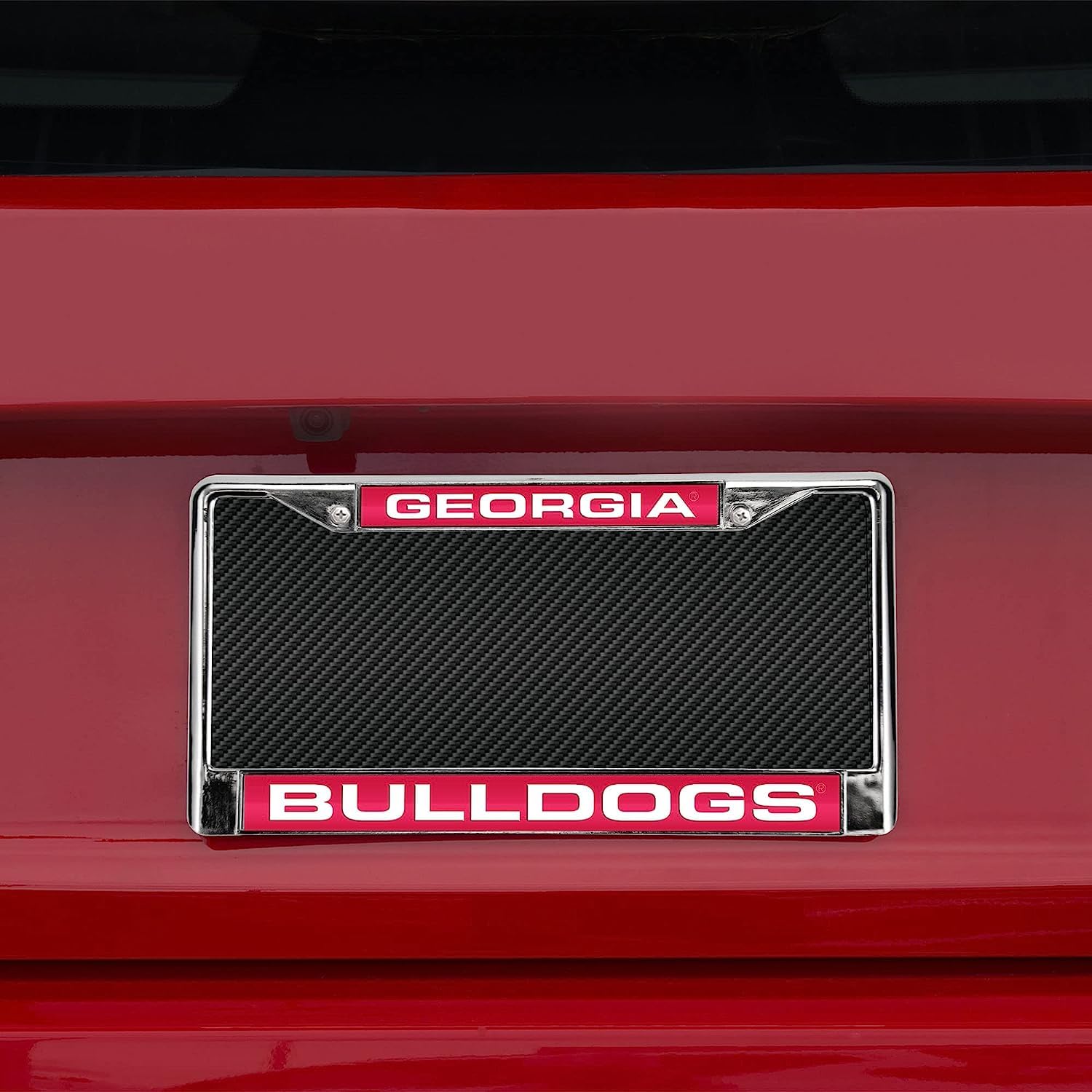 Rico Georgia Bulldogs Laser Cut Chrome License Plate Frame