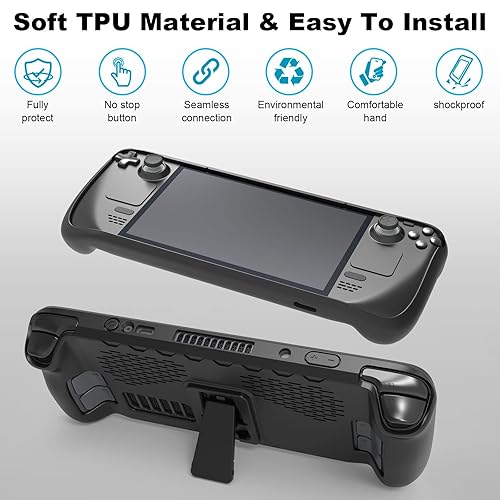 Miniatura 8 de Tangaroa Steam Deck Case with Kickstand Steamdeck Case Accessories, Adjustable Protective Case for Steam Deck Protector, TPU Soft Cover -