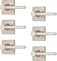 Vista 13 de BRINKS – Paquete de 6 manijas de puerta de paso interior, estilo contemporáneo, bronce toscano, acabado en bronce aceitado sin llave, manija