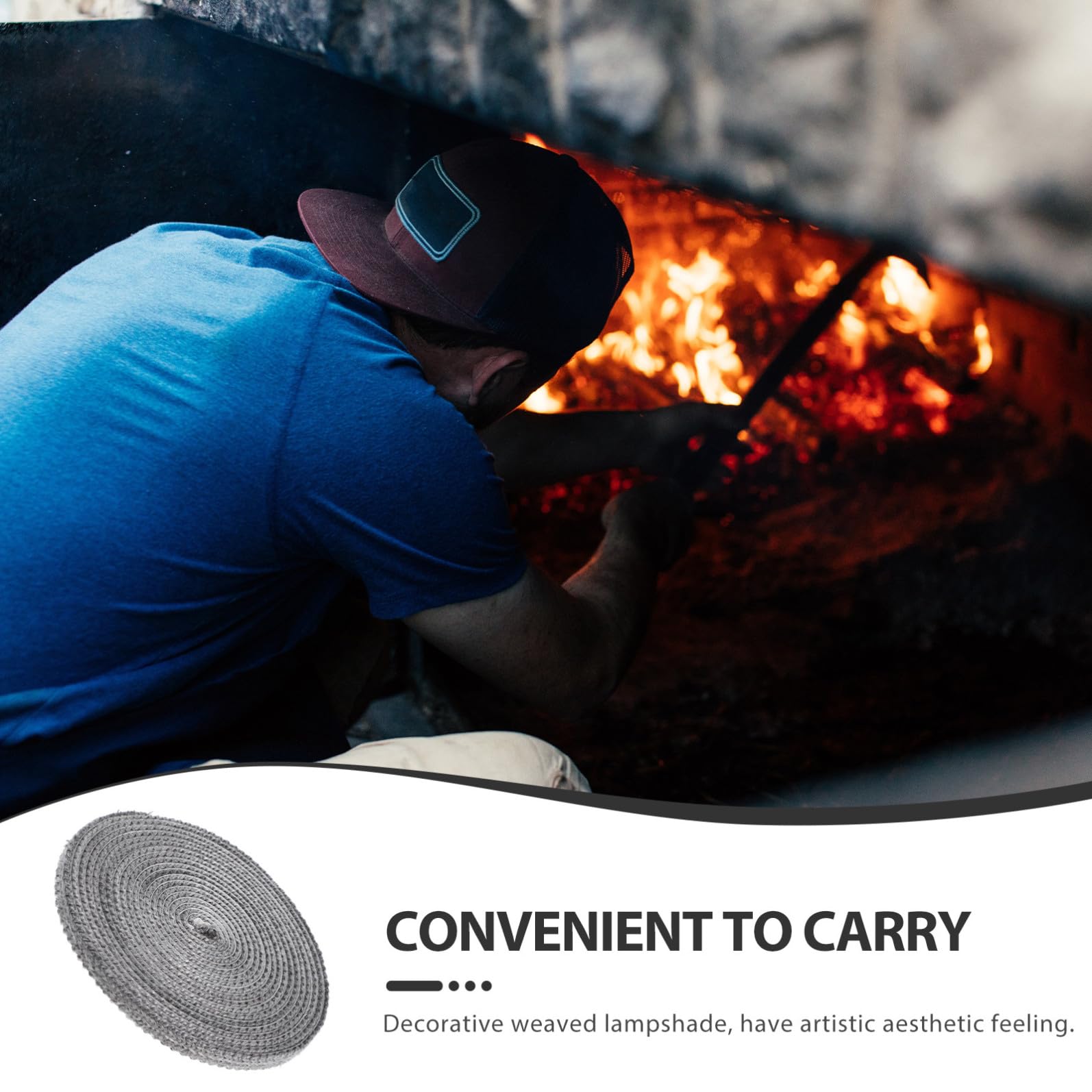 Hemobllo 3 Corda piatta per sigillare la porta del forno guarnizioni di sostituzione della stufa in legno guarnizione del bruciatore forno nastro da stufa fibra di Nero