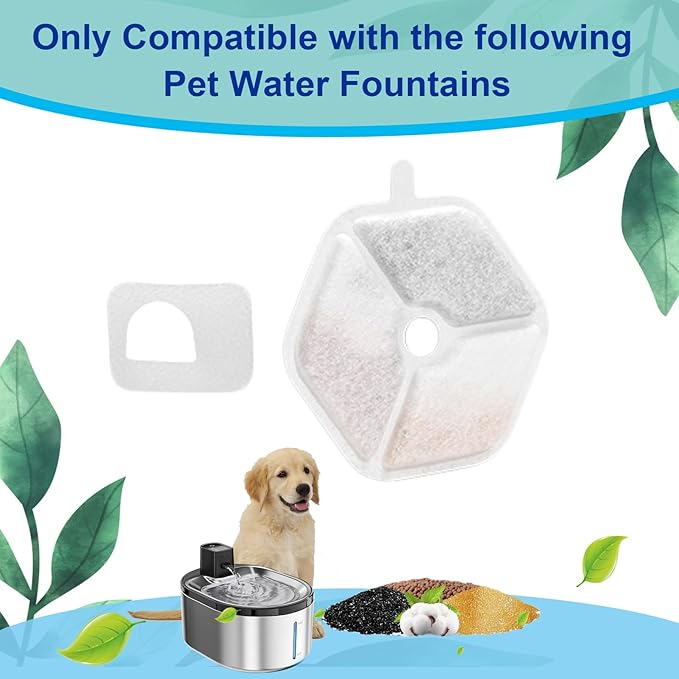 Filtro para Fuente de Agua para Gatos, 18 Repuestos miniatura 3