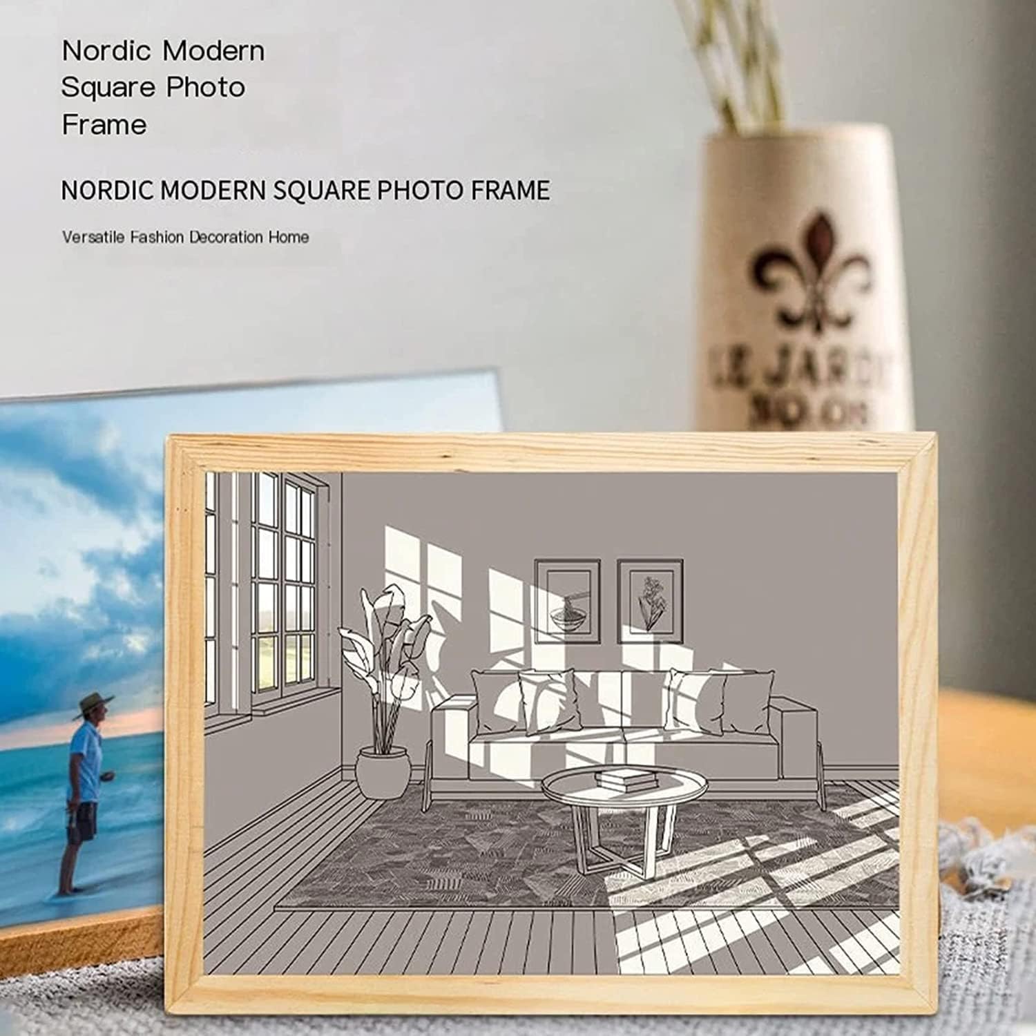 Amazon.co.jp : 照明絵画装飾、LED光るフォトフレーム、光と影のフォト