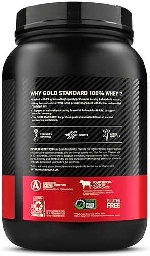 Vista 312 de Optimum Nutrition Estándar dorado 100% Proteína de Suero de Leche en Polvo, Pie de lima, 1.8 Libra