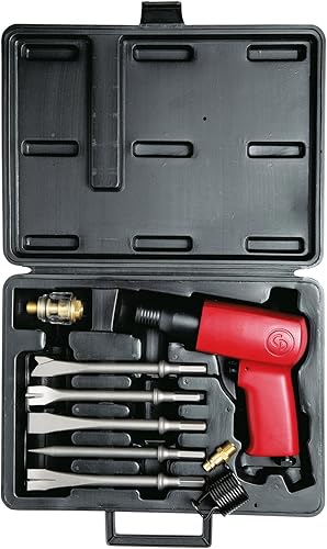 Vista 19 de Chicago Pneumatic CP7150K - Kit - Martillo neumático, herramienta de equipo de soldadura, construcción, 0.401 pulgadas (0.402 in), vástago redondo
