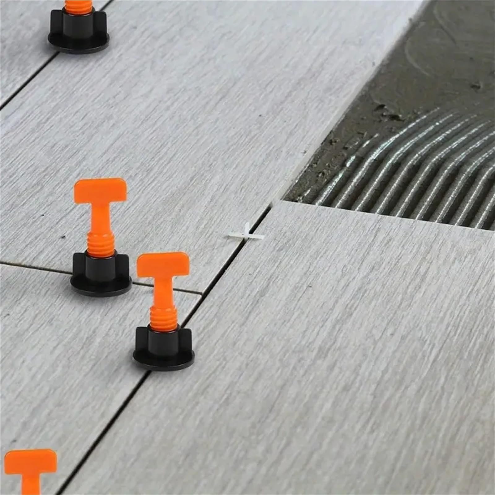 Sistema de nivelación baldosas cerámica for pisos, clips espaciadores, kit porcelana, herramientas construcción for la colocación y fijación a pared Para Paredes De Pisos(Black 204Pcs)