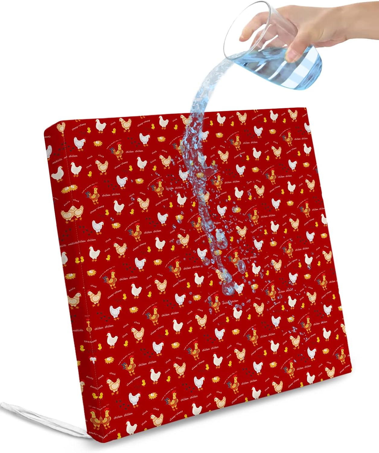 Homechoid Farm Rooster Indoor Outdoor Couch Cushion Covers