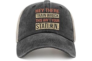 Train Truckers Hat: Hey There Trainwrecks This Ain't Your Station