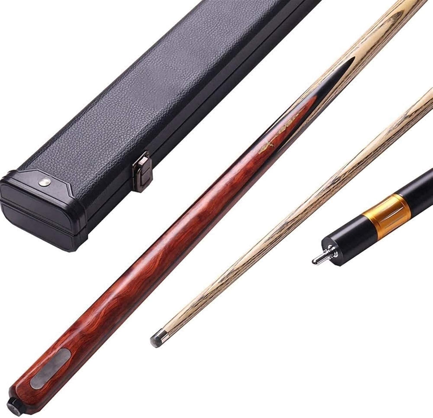 Kcgnbqing Seasonal Wrap入荷 プールキュープールキュー57インチ17 19オンスの灰の木製のビリヤードキュースティック 10mmのヒントの箱が付いている箱が付いている プロのビリヤードキュー