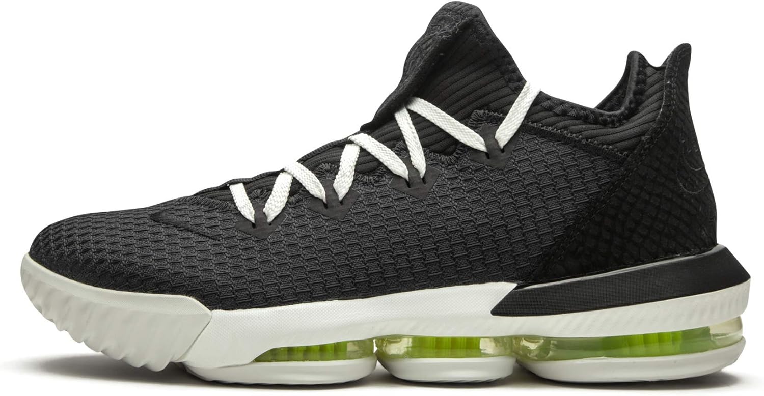 Nike Men's Lebron XVI Low Basketball Sneaker (Black/Black-Summit White-Volt, 8.5 M US)