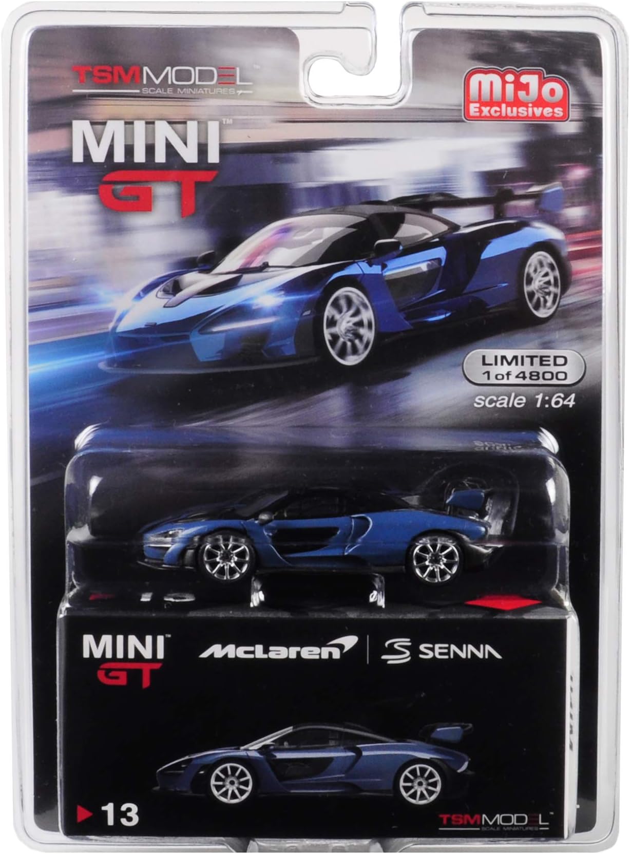 McLaren Senna Left-Hand Drive (LHD) Victory Grey Limited Edition to 4,800 Pieces Worldwide 1/64 Diecast Model Car by True Scale Miniatures MGT00013