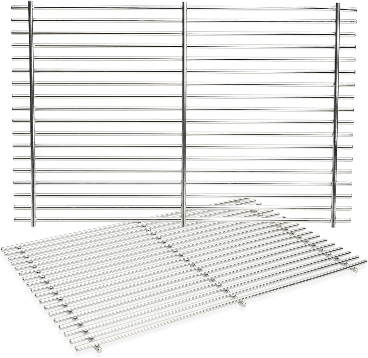 J&YNBBQ Grill Grates Replacement for Weber Genesis II 300 & Genesis II LX 300 Series - 18.75" Stainless Steel Cooking Grid 7mm (2 Pack) Fits Models E-310 S-335 CSE-340, Replaces Weber 66095 66805