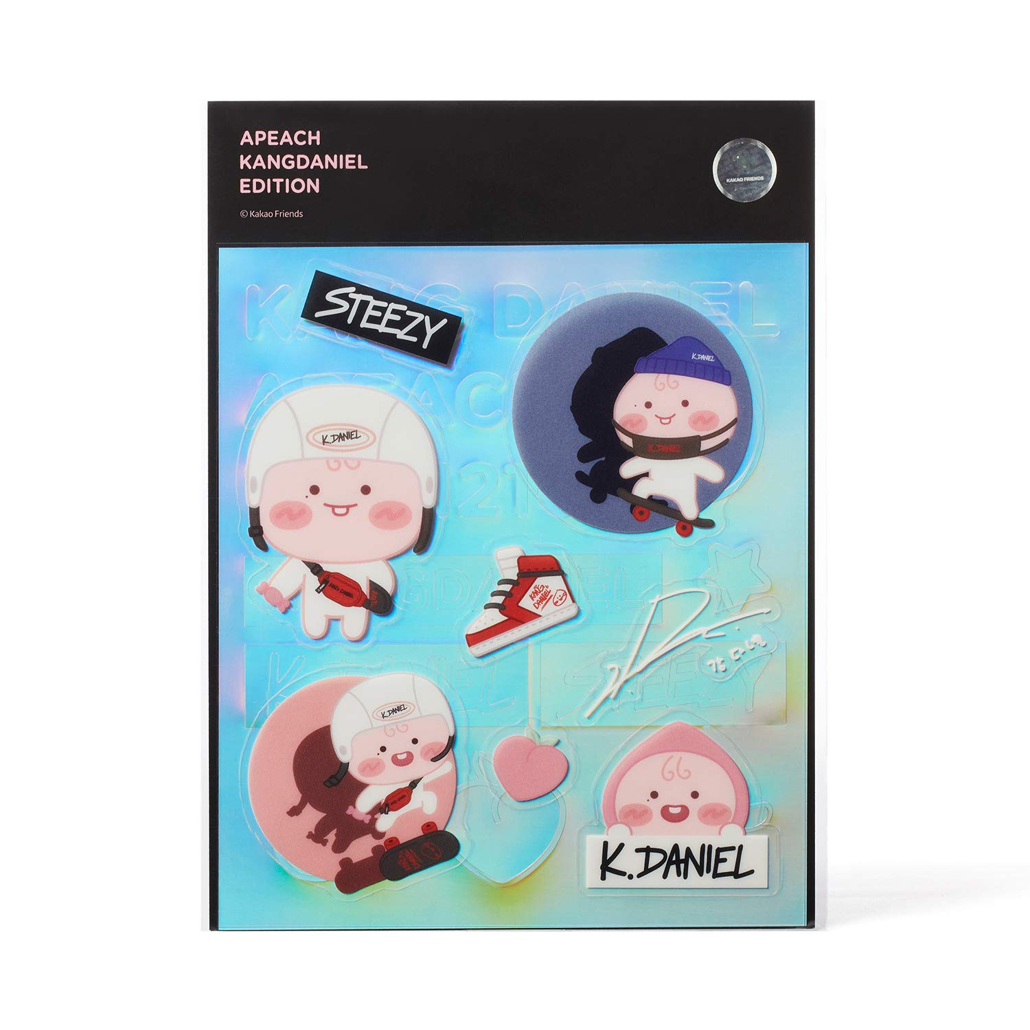 KAKAO FRIENDS Official- Apeach KangDaniel Edition Deco Stickers Set 2p