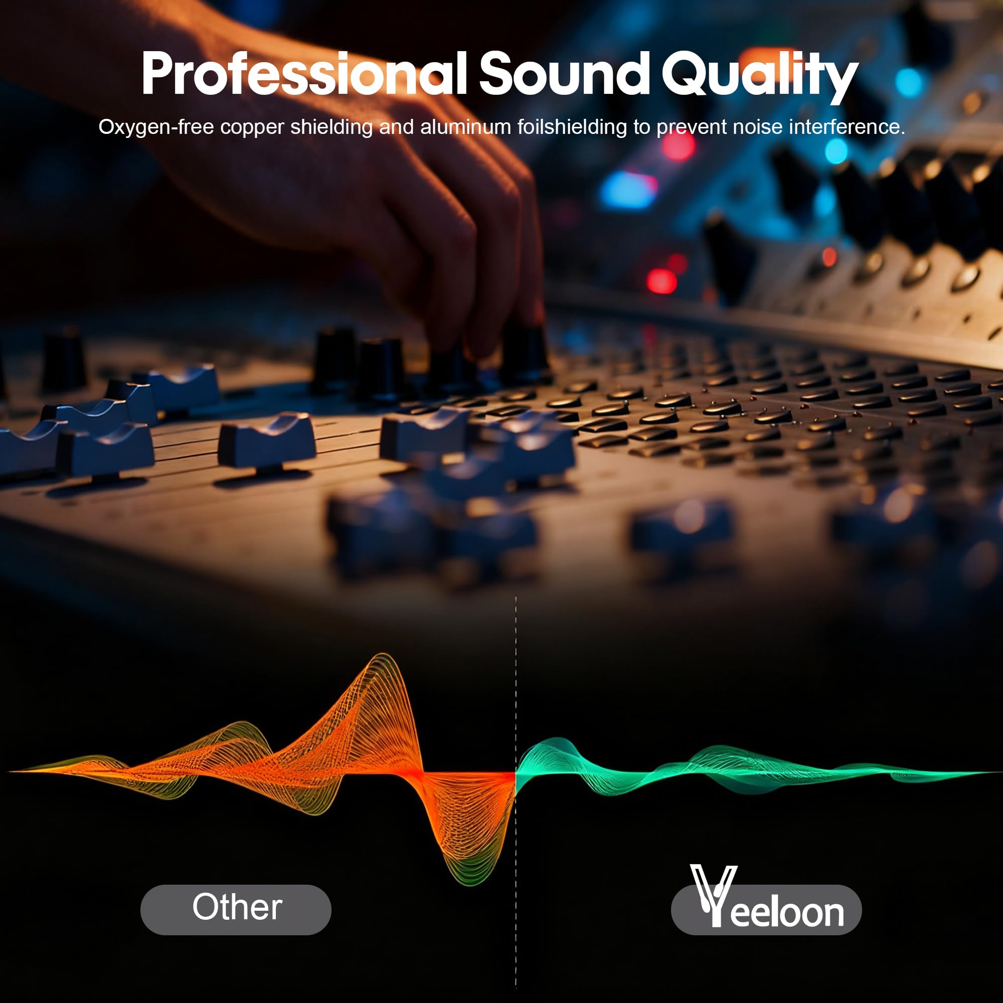 6,35 mm TS auf 3,5 mm TRS Stereo-Audio-Adapterkabel, 1,8 m, vergoldeter Stecker, AUX-Klinke, Verbindungskabel für Gitarre, Bass, Heimkino-Geräte, Lautsprecher, Telefon, Laptop, MP3-Mixer