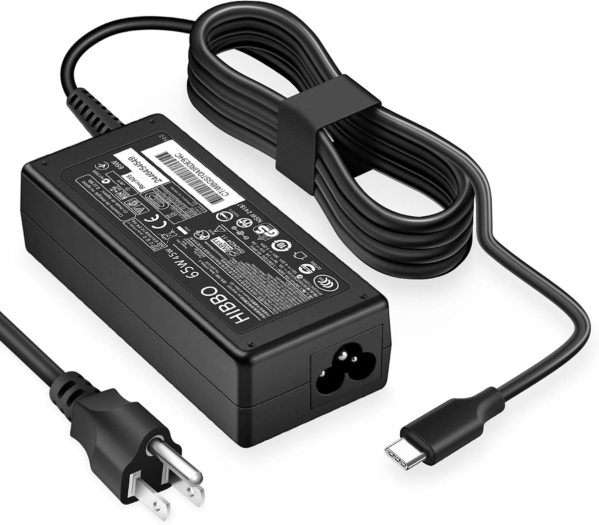 Charger Compatible with HP Laptop Chromebook 65W 45W USB C Power Adapter | For HP Laptop Charger and All 65W USB Type C Power Supply Adapter Cord