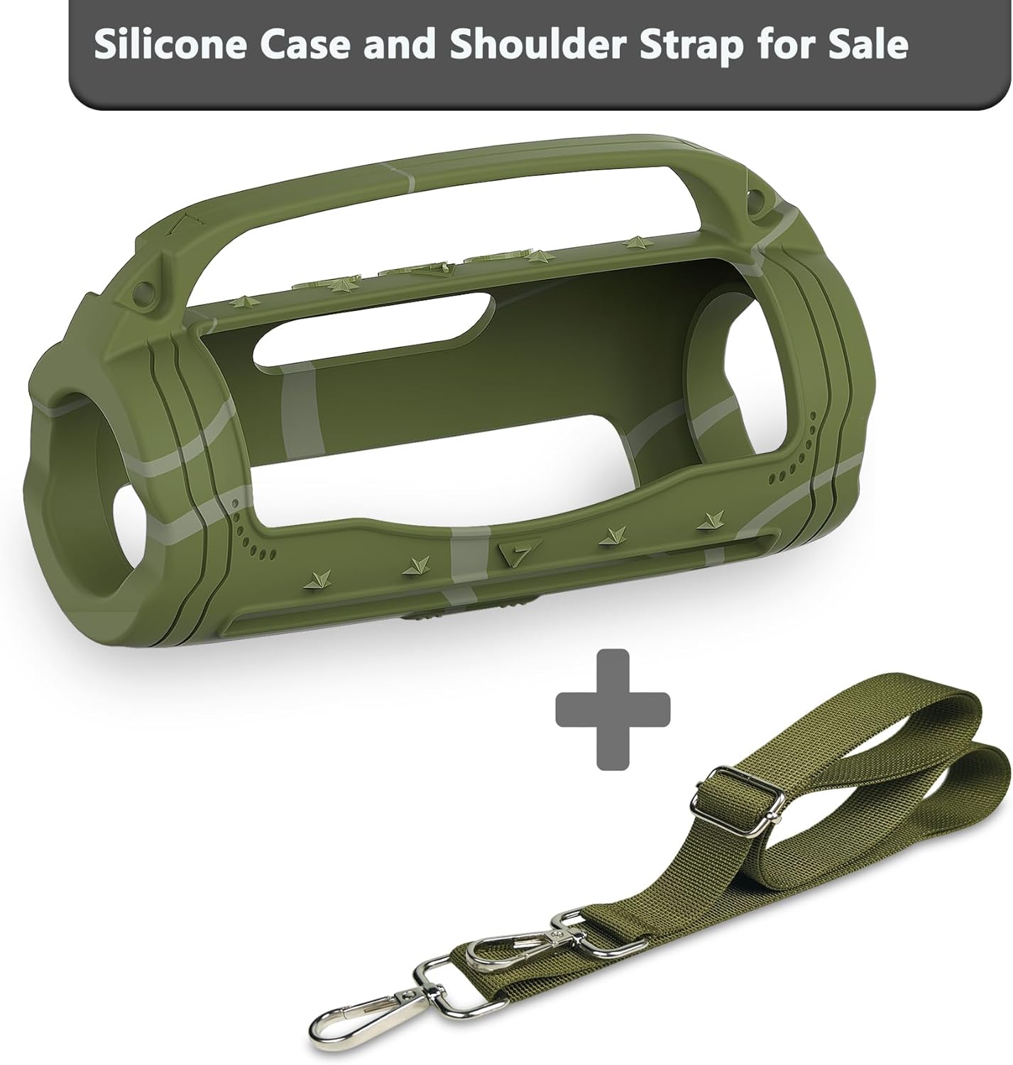 JCHPINE Silicone Cover Case for JBL Flip 7 Portable Speaker, Accessories for JBL Flip 7 Protective Case with Silicone Handle (Squad) - Image 4