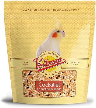 Volkman Avian Science Cockatiel No Sunflower Bird Food 4lb