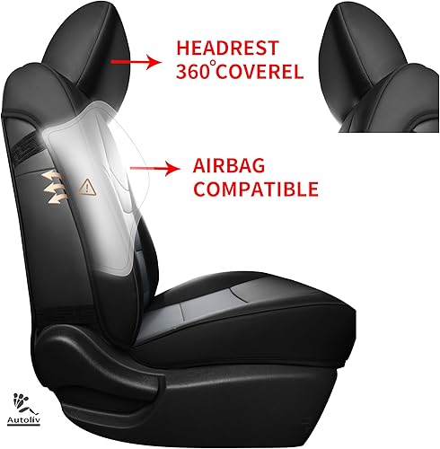 Miniatura 10 de Fundas de asiento compatibles con Nissan X-Trail seleccionados 2014 2015 2016 2017 2018 2019 2020  Juego completo de fundas de asiento