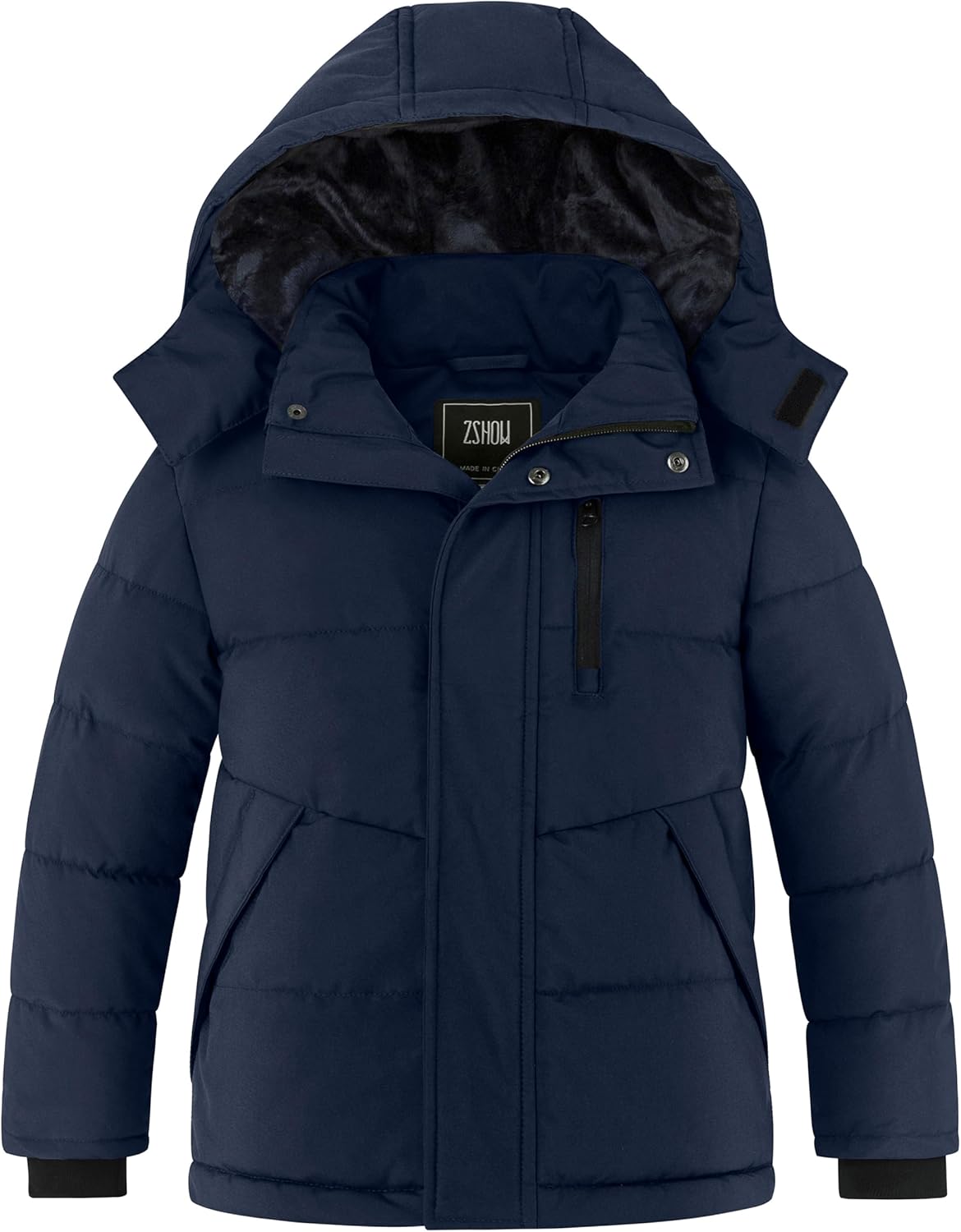 ZSHOW Boy's Warm Winter Coat Soft Fleece Jacket Waterproof Snow Coat