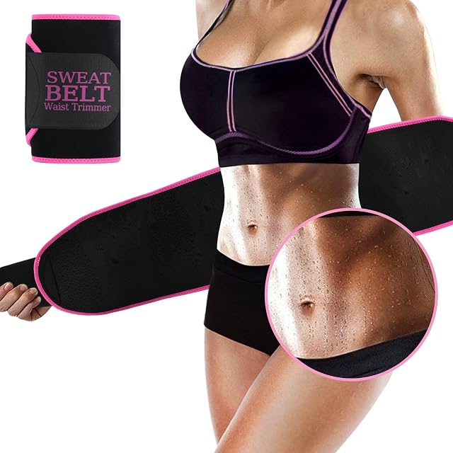 Lisacool Waist Trainer for Women Men Sweat Band Belt for Weight Loss Belly band Sweat Belt Adjustable Lumbar