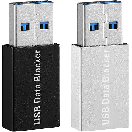 SOLUSTRE USB- Datenblocker (2Er- Pack) Daten Blockieren Unerwünschte Datenübertragung Sicheres Laden Verhindern Hackerangriffe