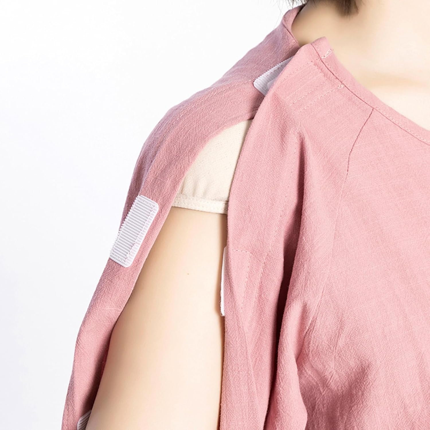 [RAMEMO] 介護用パジャマ 全開フルオープン 綿100% 長袖 マジックテープ 着脱簡単 両脇全開 四季用 ねまき 寝たきり