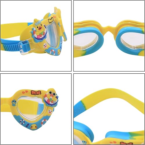 Miniatura 6 de RARITYUS Gafas de natación con patrón de dibujos animados, impermeables, antiniebla, para niños y jóvenes