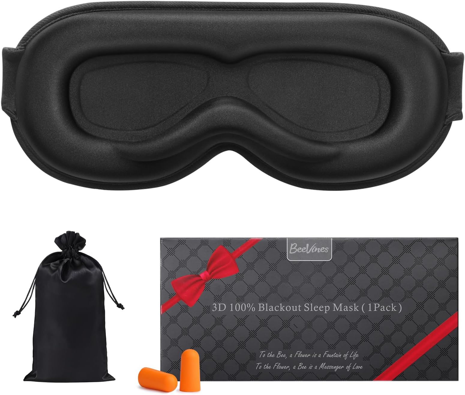1 Pack Upgraded 3D Eye Mask for Side Sleepers