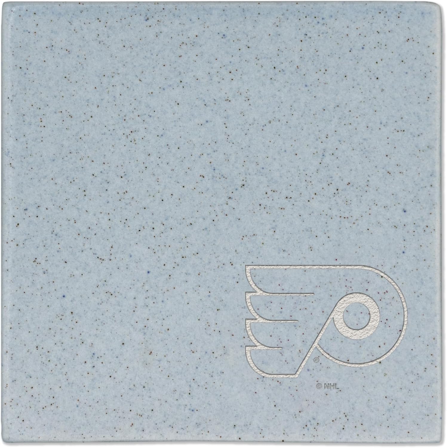 Rico Industries NHL Hockey Philadelphia Flyers Baby Blue Laser Engraved Trendy Color Coaster