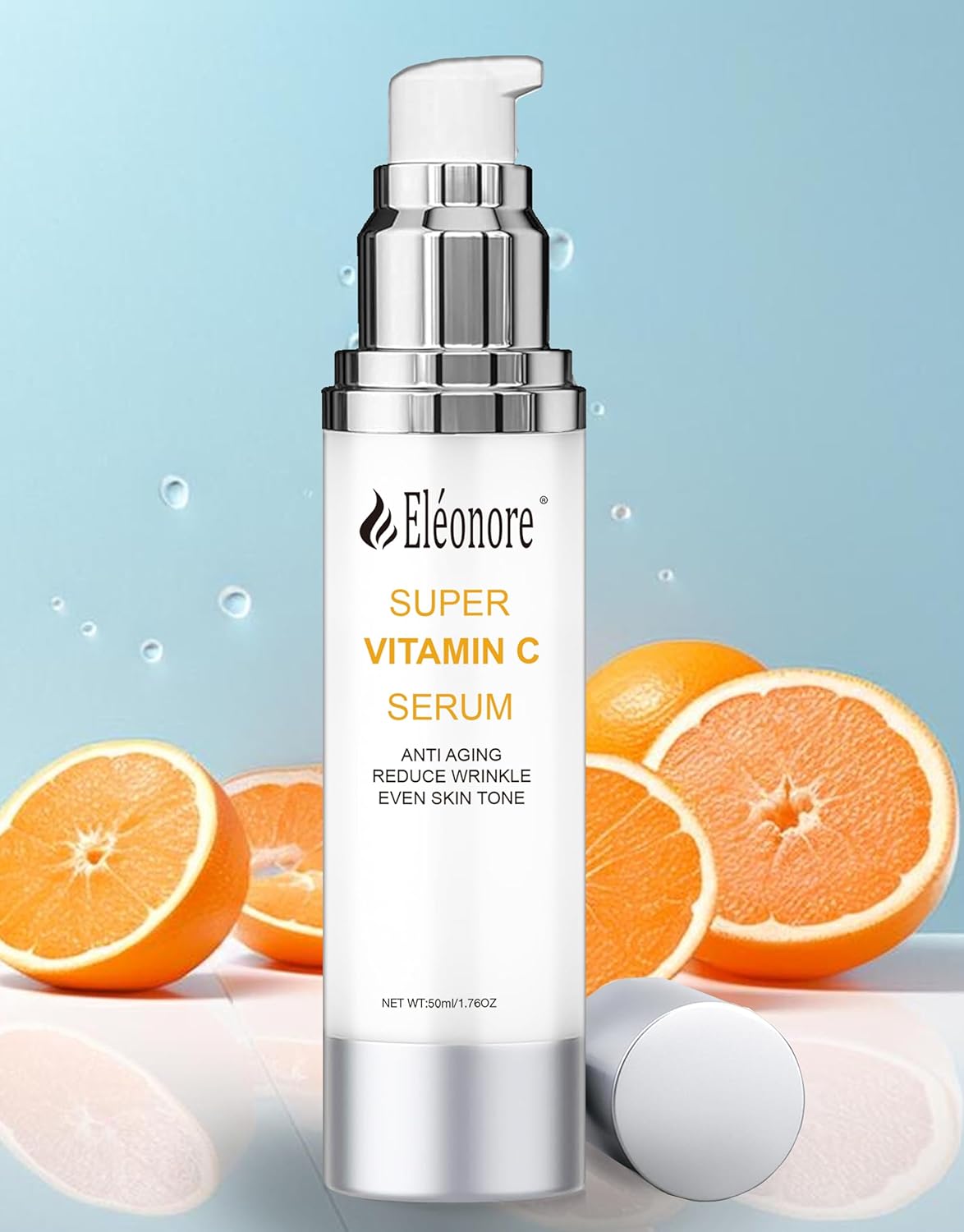 Eleonore: Super Vitamin C Serum for Women over 70, Vitamin C Serum for Mature Skin- Firms,Hydrates.USA Tested and designed, Anti-Aging Face Serum, Fine Lines Serum 1.76 fl oz/50 ml