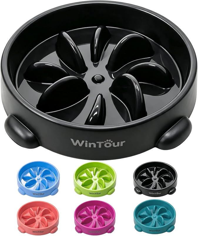 Comedouro Lento para Cães WinTour com Labirinto em Formato de Flor, PP, 580 mL