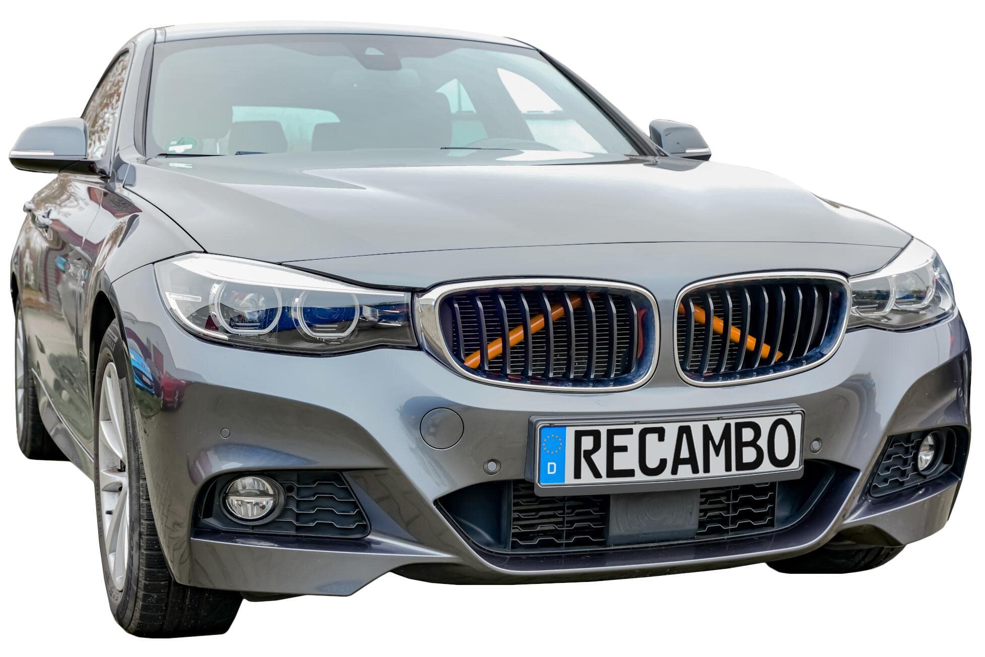 Kit De 2 Rejillas Frontales Decorativas Dokeno Para BMW - Inserto Azul Deportivo (Serie 1-7, X1-X5)