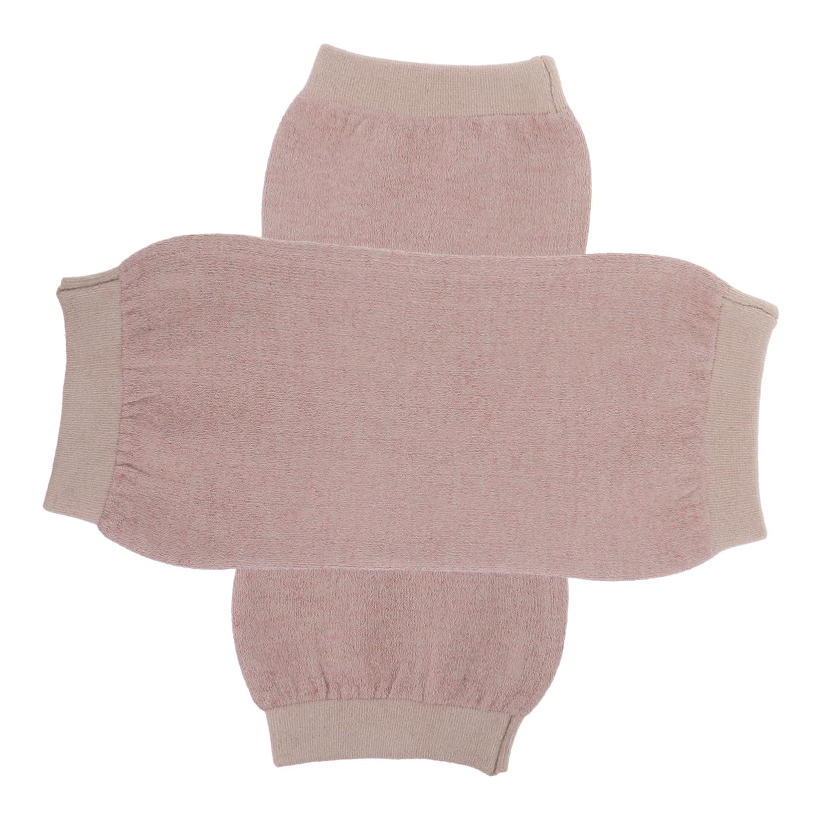 GOOHOCHY 2pcs Cashmere Knee Support Sleeves Warm Elastic Weave Pads for Men Women Light Tan Protective Kneecap Gear for Sports Running Cycling and More