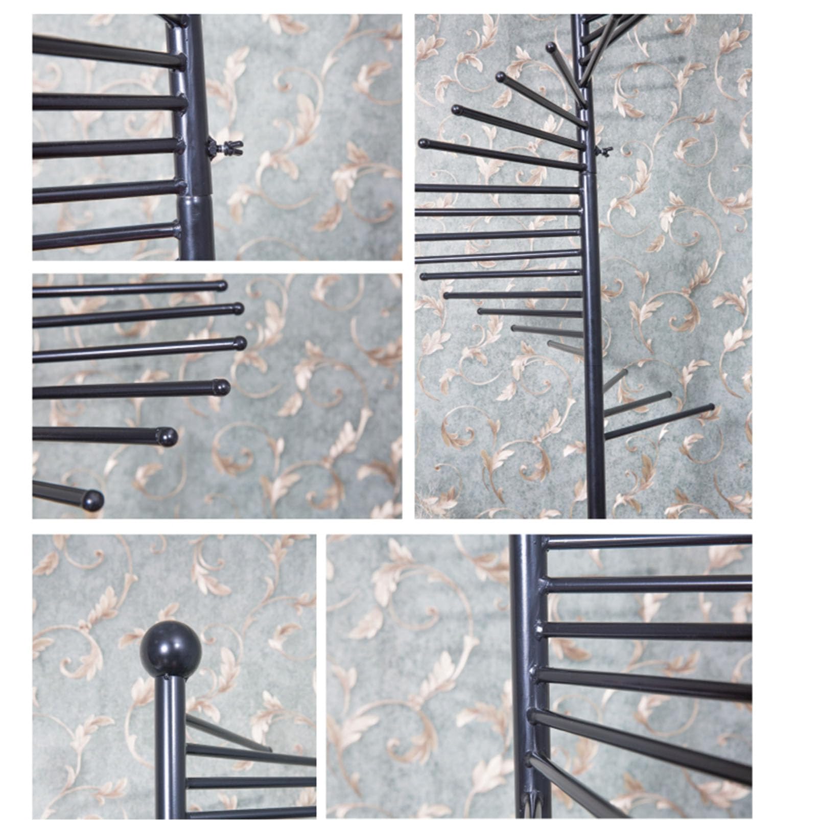 Perchero de seda de metal para colgar bufandas, soporte para corbatas, perfecto para tienda de ropa o hogar, organizador de cinturones y chales