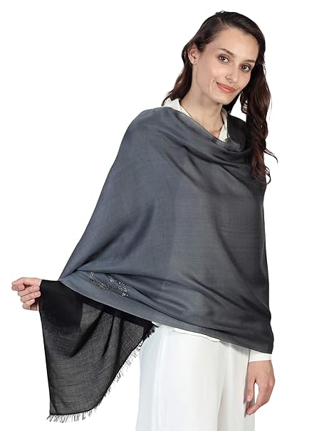 Black pashmina shawl for wedding Clearance