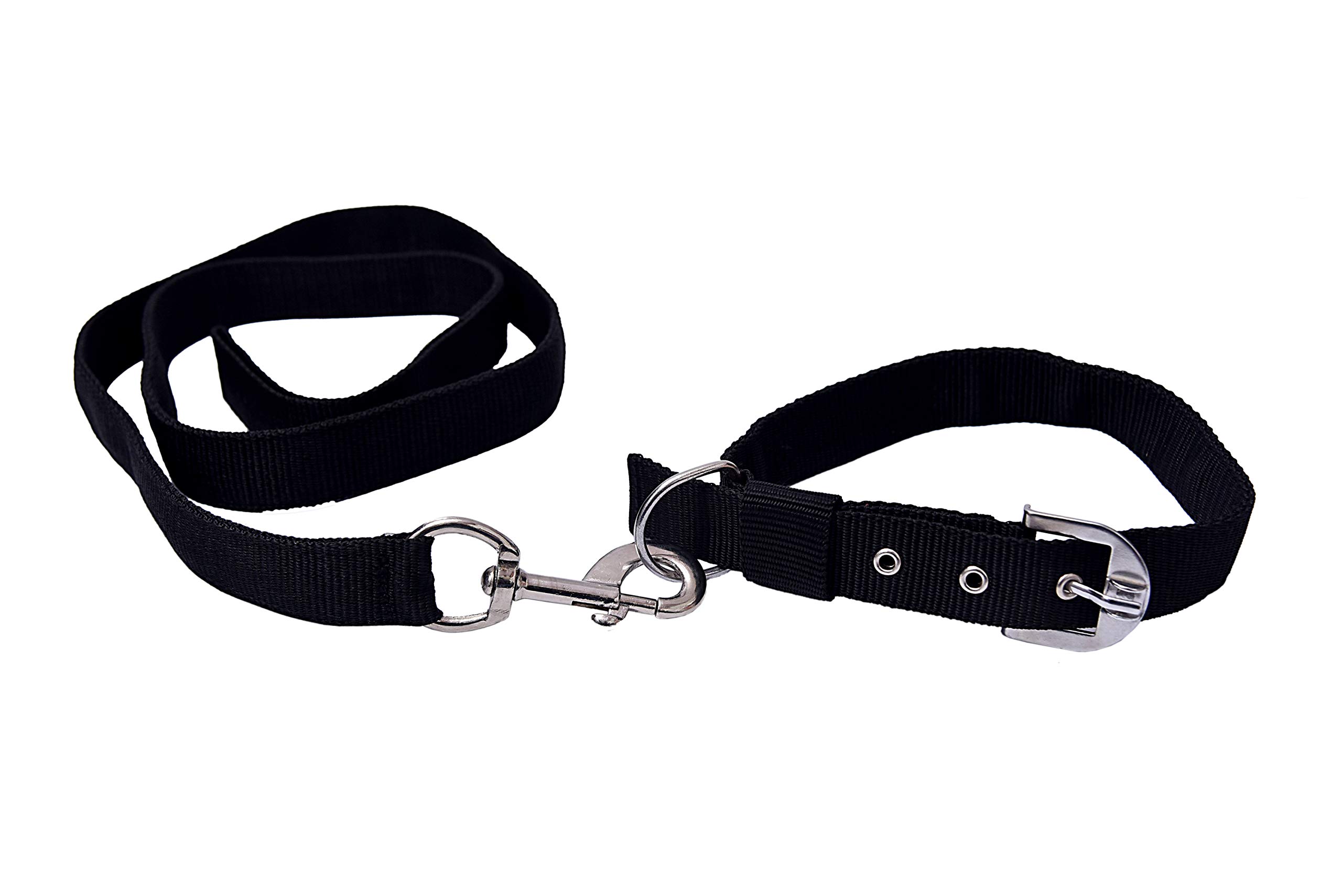 Tame Love™ Combo Plain Choke Free and Pulling Free Padded Easy Control Adjustable Dog Collar Belts and Leash Set for Adult Dogs of All Breeds (Black Color) (B08K4K175H) Amazon Price History, Amazon Price Tracker