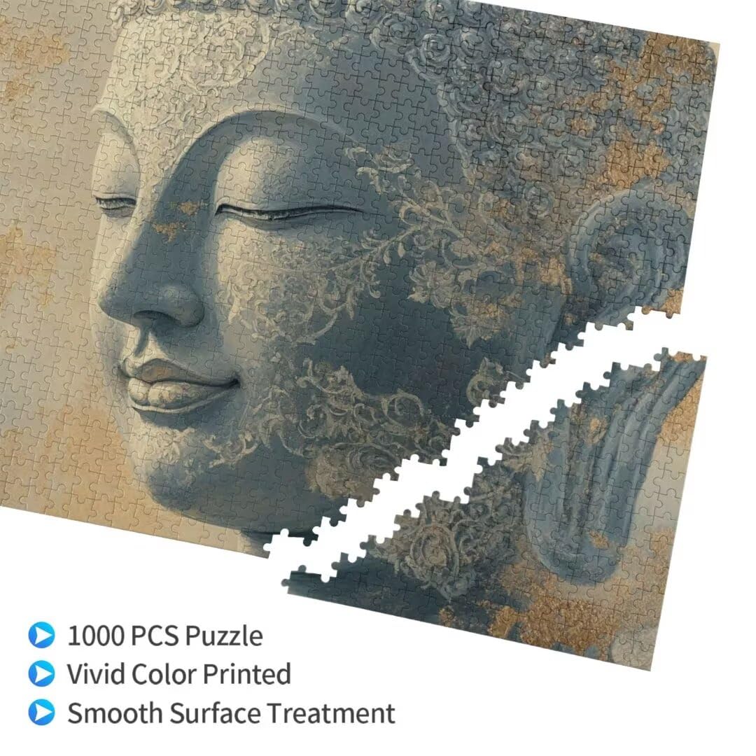 Puzzle dla dorosłych 3000 sztuk, wzór rzeźby Zen, duże wyzwanie dla początkujących, rękodzieło dla dorosłych, z opakowaniem na prezent, dekoracja ścienna, prezenty dla kobiet, 122 x 81 cm, model 1201