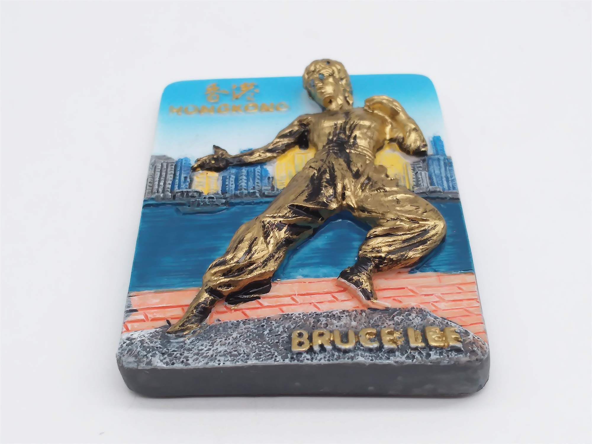 Amazon.com: 3D Bruce Lee Hongkong China Fridge Magnet Travel 