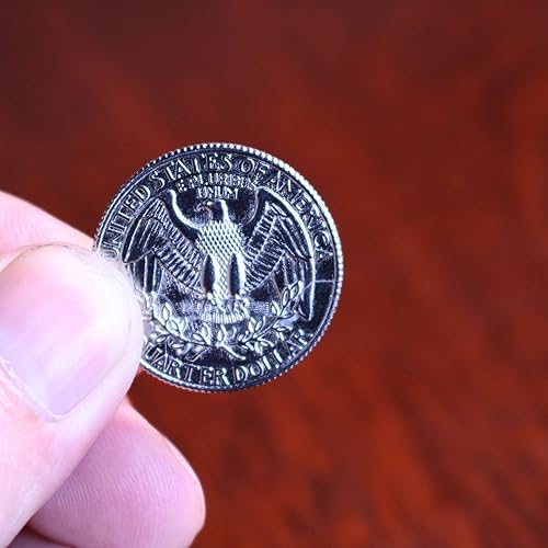 Miniatura 6 de Magic Bites - Moneda plegable para morder dólar, con banda de goma de repuesto, trucos de magia para monedas
